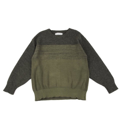 COMME des GARCONS HOMME Wool Cotton Mixed Mocha Khaki Sweater Size M