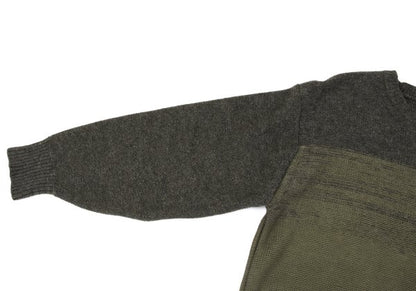 COMME des GARCONS HOMME Wool Cotton Mixed Mocha Khaki Sweater Size M