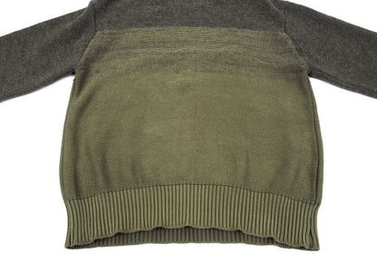 COMME des GARCONS HOMME Wool Cotton Mixed Mocha Khaki Sweater Size M