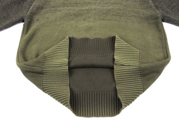 COMME des GARCONS HOMME Wool Cotton Mixed Mocha Khaki Sweater Size M