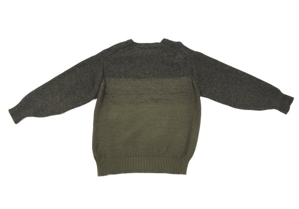 COMME des GARCONS HOMME Wool Cotton Mixed Mocha Khaki Sweater Size M