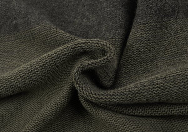 COMME des GARCONS HOMME Wool Cotton Mixed Mocha Khaki Sweater Size M