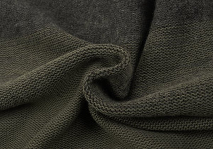 COMME des GARCONS HOMME Wool Cotton Mixed Mocha Khaki Sweater Size M