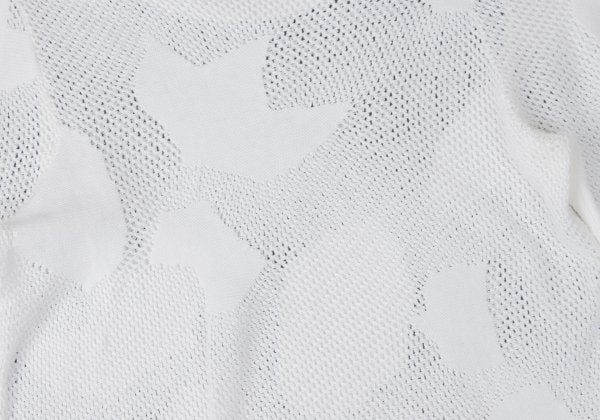 COMME des GARCONS Cotton Nylon Mesh Sweater White Size M