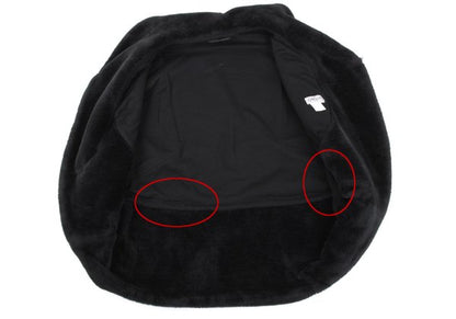 Yohji Yamamoto FEMME Faux Fur Hook Closure Cape Black Size S