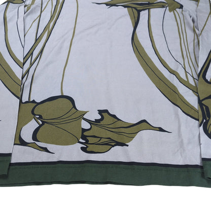 DOLCE&GABBANA Art Print Oversized Long Sleeve T-Shirt Gray Size 48