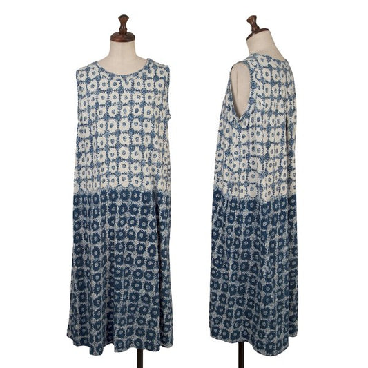 45rpm 45R Cotton Indigo Dyed Dress Navy