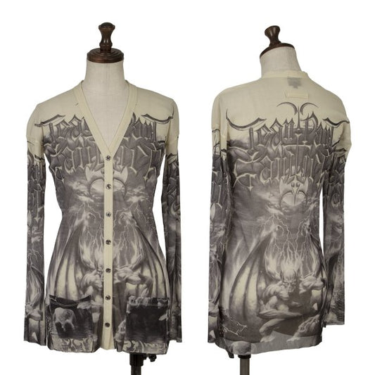 Jean Paul GAULTIER FEMME Gargoyle Cardigan Gray Size 40