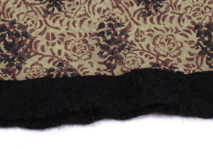 Jean Paul GAULTIER FEMME Knit Trim Floral Top Beige Size 40