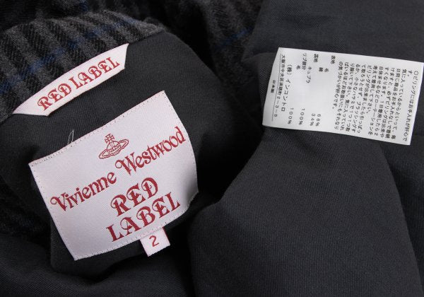 Vivienne Westwood Red Label Wool Cotton Coat Gray Size 2