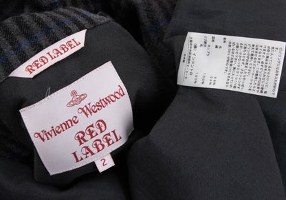 Vivienne Westwood Red Label Wool Cotton Coat Gray Size 2