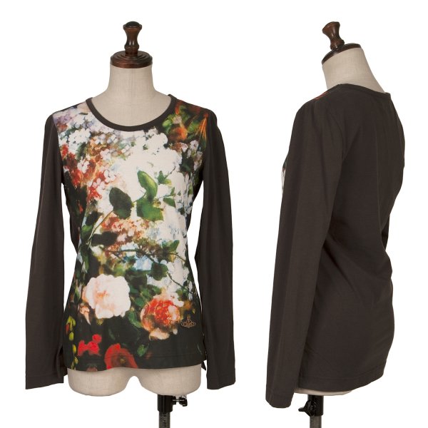 Vivienne Westwood Red Label Floral L/S Tee Brown Size 2