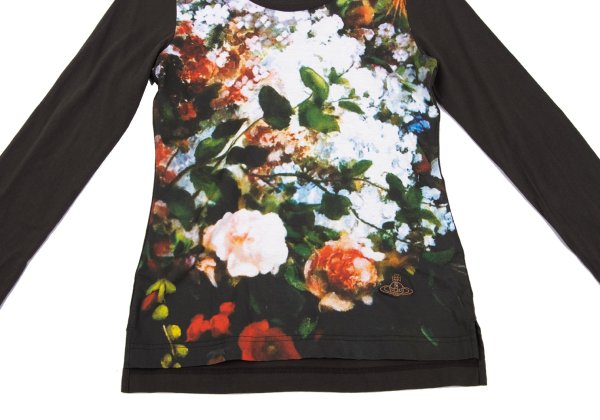 Vivienne Westwood Red Label Floral L/S Tee Brown Size 2