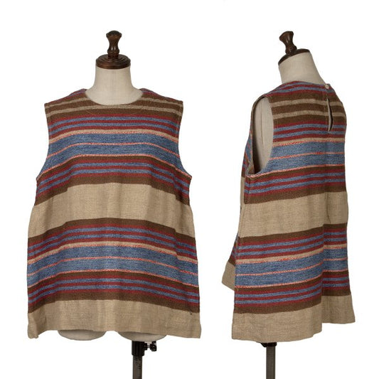 45rpm Linen Blend Striped Tank Top Multi Size 3