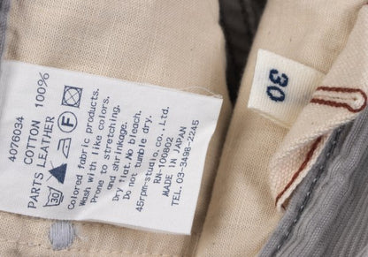 45rpm Cotton Corduroy Pants Light Gray Size 30