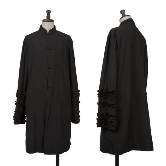 COMME des GARCONS Poly Frill Sleeve Jacket Black Size S