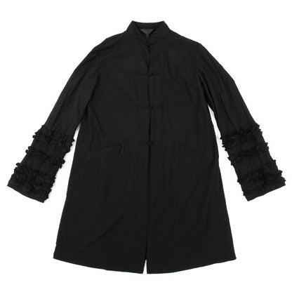 COMME des GARCONS Poly Frill Sleeve Jacket Black Size S