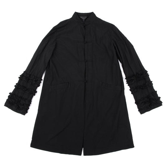 COMME des GARCONS Poly Frill Sleeve Jacket Black Size S