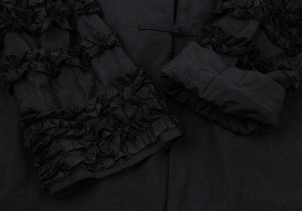 COMME des GARCONS Poly Frill Sleeve Jacket Black Size S