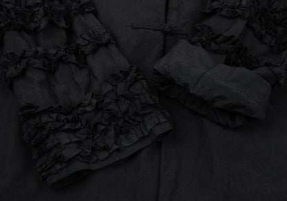 COMME des GARCONS Poly Frill Sleeve Jacket Black Size S