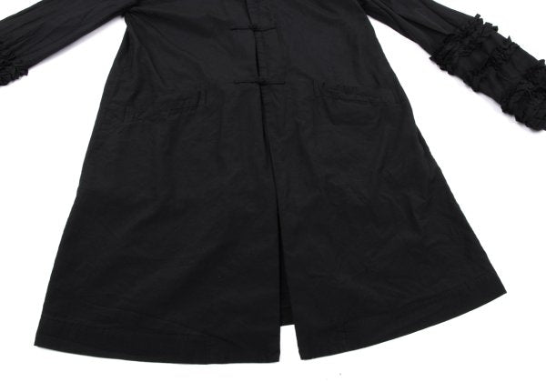 COMME des GARCONS Poly Frill Sleeve Jacket Black Size S