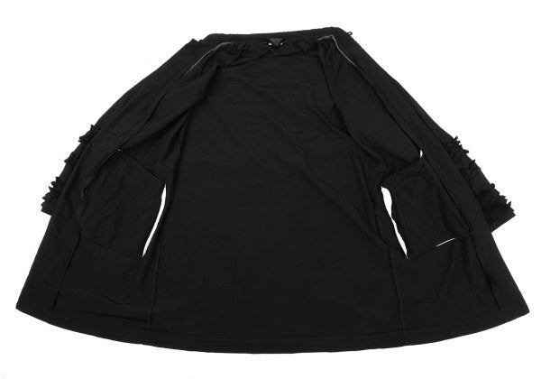 COMME des GARCONS Poly Frill Sleeve Jacket Black Size S