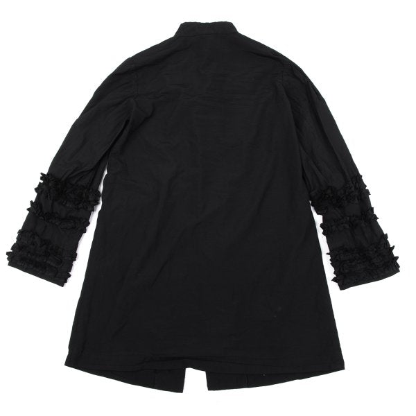 COMME des GARCONS Poly Frill Sleeve Jacket Black Size S