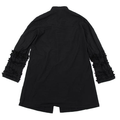 COMME des GARCONS Poly Frill Sleeve Jacket Black Size S