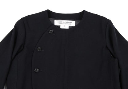 COMME des GARCONS FW24 Quilted Cutout Jacket Navy Size S