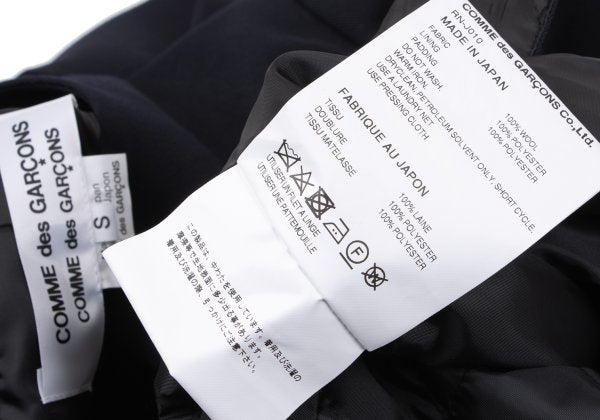 COMME des GARCONS FW24 Quilted Cutout Jacket Navy Size S