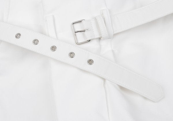 COMME des GARCONS 25SS Poly Cuffed Shorts White Size S