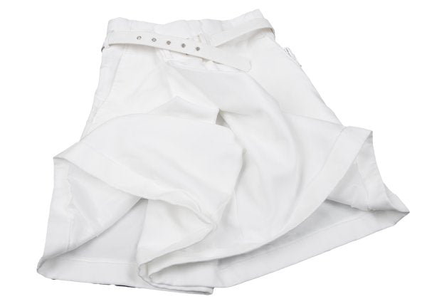 COMME des GARCONS 25SS Poly Cuffed Shorts White Size S