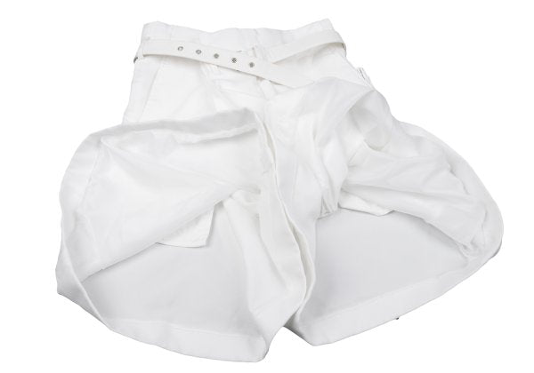 COMME des GARCONS 25SS Poly Cuffed Shorts White Size S