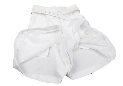 COMME des GARCONS 25SS Poly Cuffed Shorts White Size S