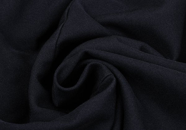 COMME des GARCONS Poly Round Collar Poncho Coat Navy Size S