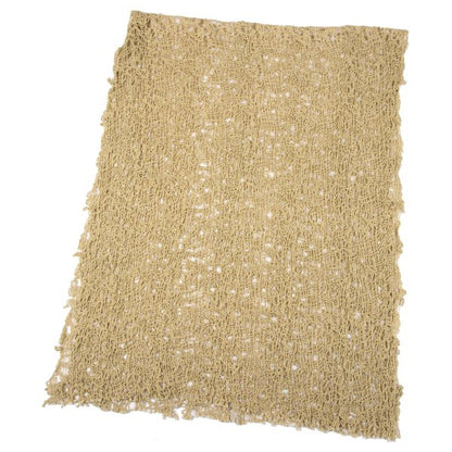 Falierosarti Openwork Knit Stole Beige