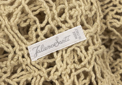 Falierosarti Openwork Knit Stole Beige