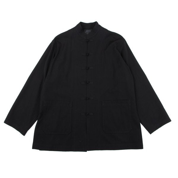 s'yte Wool Gabardine Stand Collar China Jacket Black Size 3