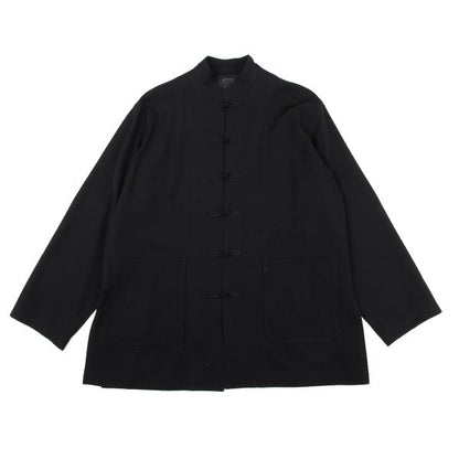s'yte Wool Gabardine Stand Collar China Jacket Black Size 3