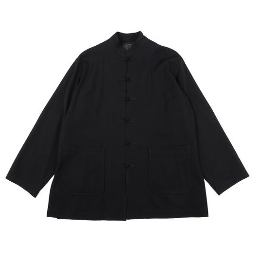 s'yte Wool Gabardine Stand Collar China Jacket Black Size 3