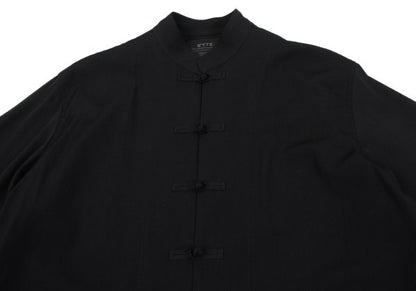 s'yte Wool Gabardine Stand Collar China Jacket Black Size 3