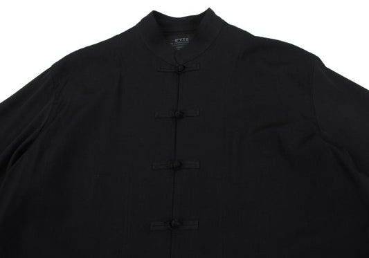 s'yte Wool Gabardine Stand Collar China Jacket Black Size 3