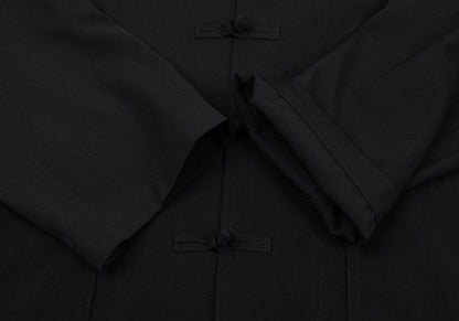 s'yte Wool Gabardine Stand Collar China Jacket Black Size 3