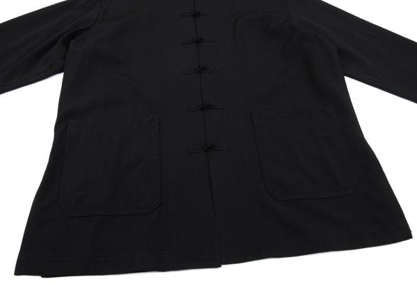 s'yte Wool Gabardine Stand Collar China Jacket Black Size 3