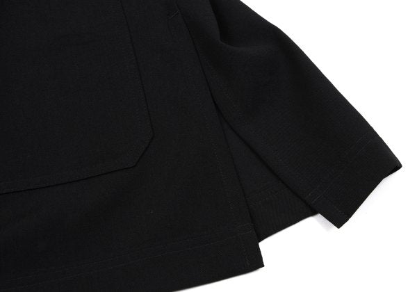 s'yte Wool Gabardine Stand Collar China Jacket Black Size 3