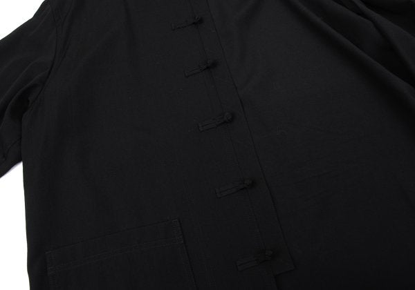 s'yte Wool Gabardine Stand Collar China Jacket Black Size 3