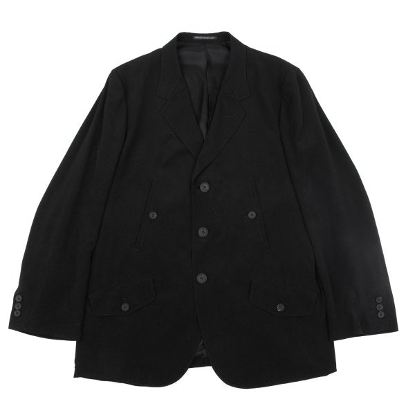 Yohji Yamamoto POUR HOMME 25AW Crepe De Jacket Black Size 4