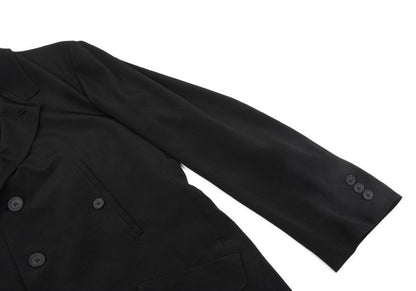 Yohji Yamamoto POUR HOMME 25AW Crepe De Jacket Black Size 4