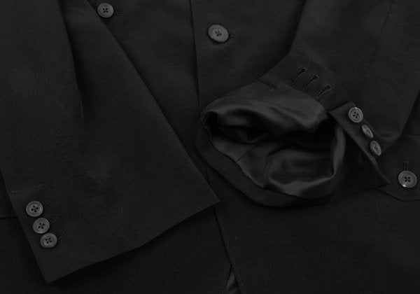 Yohji Yamamoto POUR HOMME 25AW Crepe De Jacket Black Size 4