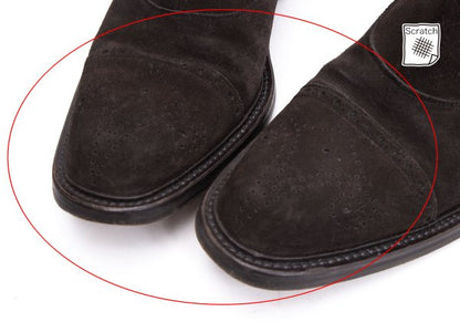 DOUCAL'S Medallion Side Zip Suede Boots Brown Size 41 (26cm)